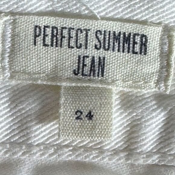 Madewell Tile White Perfect Summer Jeans Sz 24 - Picture 5 of 8